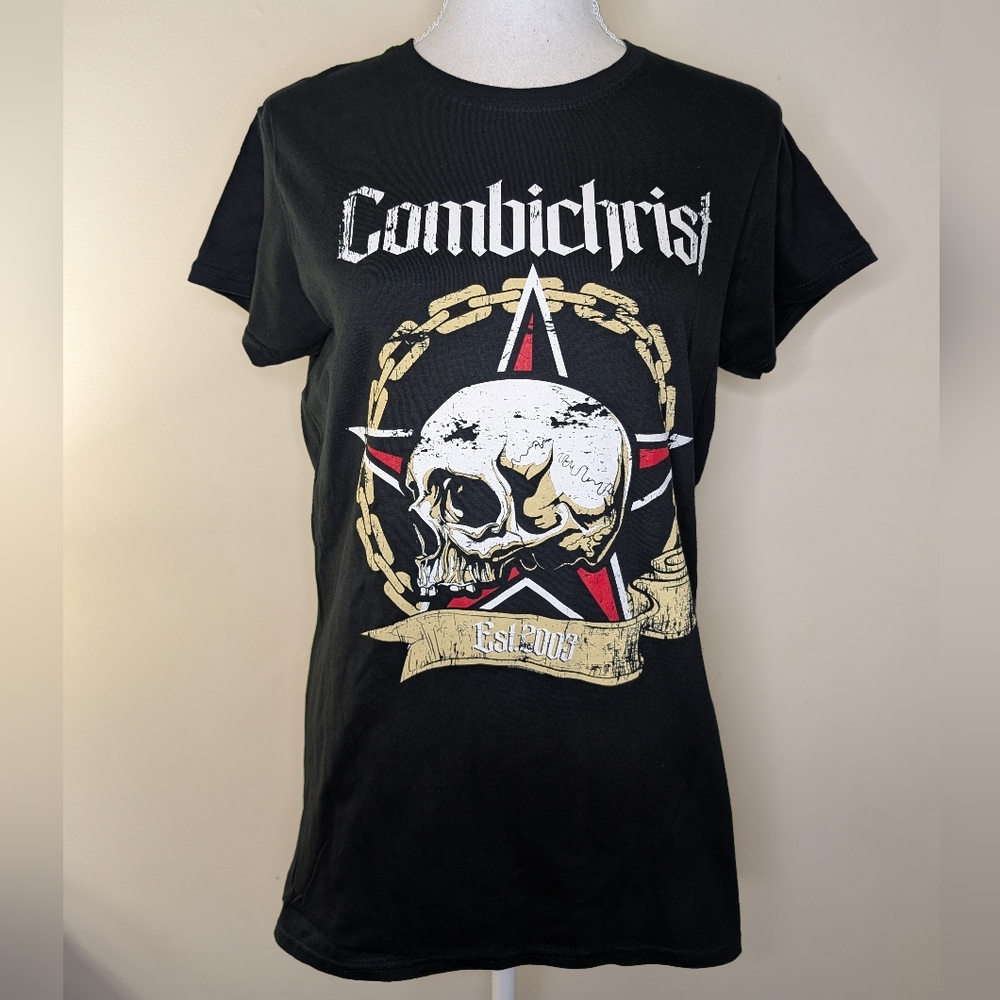 Combichrist EBM Cybergoth Band Merch Graphic Tee